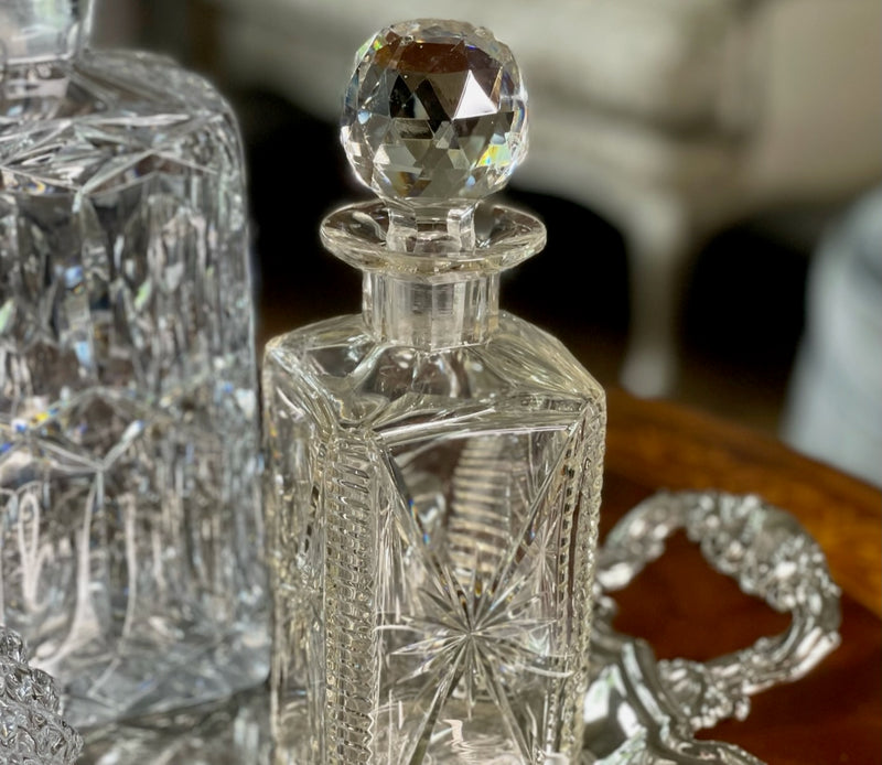 Sterling silver and crystal decanter, Erskine Antiques